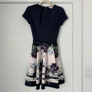 Ted Baker Mini Fit and Flare Dress size 0